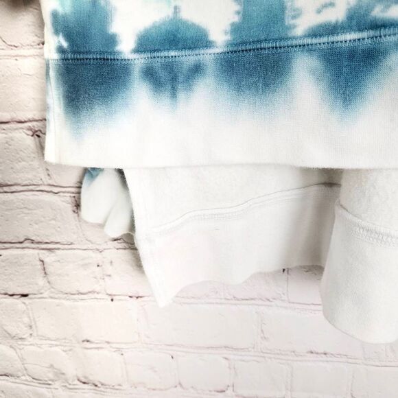 ELECTRIC & ROSE Neil Pink & Blue Tie Dye Oversized Balloon Sleeve Sweatshirt Med - Picture 4 of 7